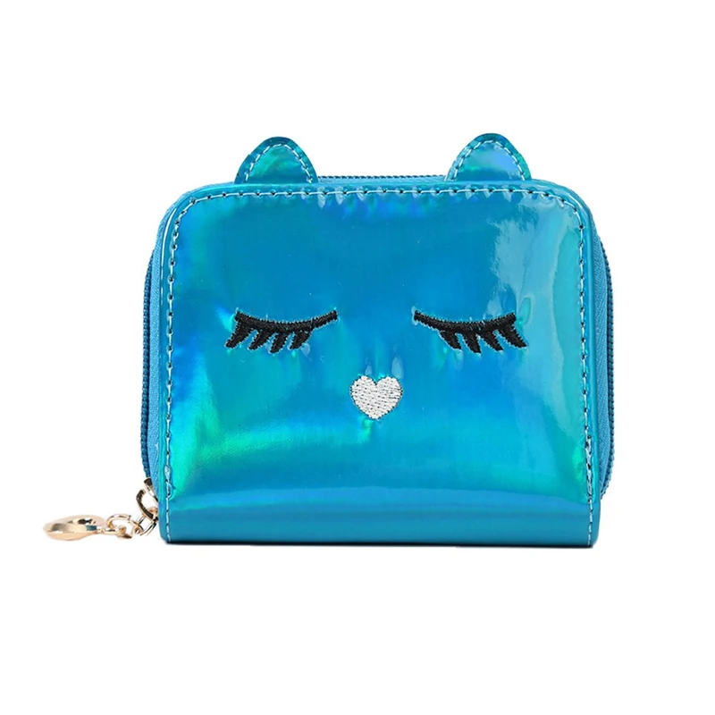 1 PC Mini Cartoon Cat Coin Purses Women Girls Cute PU Leather Money Wallet Pocket Bag Female Coin Purse Dropship New Arrival