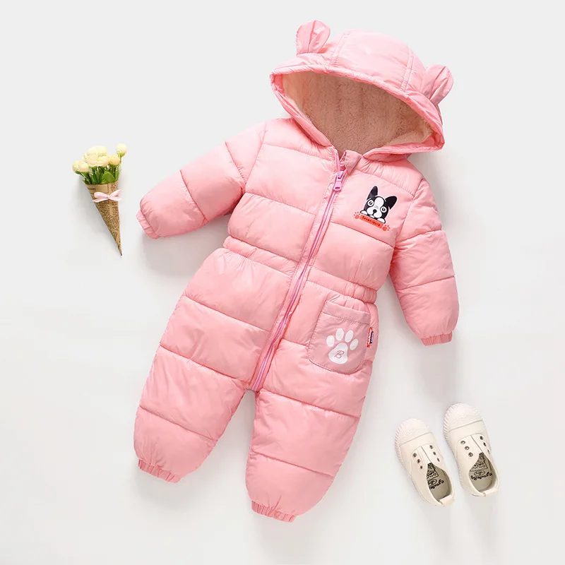 Baby Boy Girl Clothes Winter New born Hooded Rompers Cotton Outfit Newborn Jumpsuit Overalls For Children Costume Toddler Romper