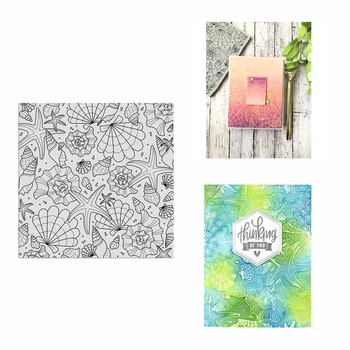 

3D 2020 New Metal Cutting Dies and Scrapbooking For Paper Making Background Shells Transparent Stamps Embossing Frame Card Craft