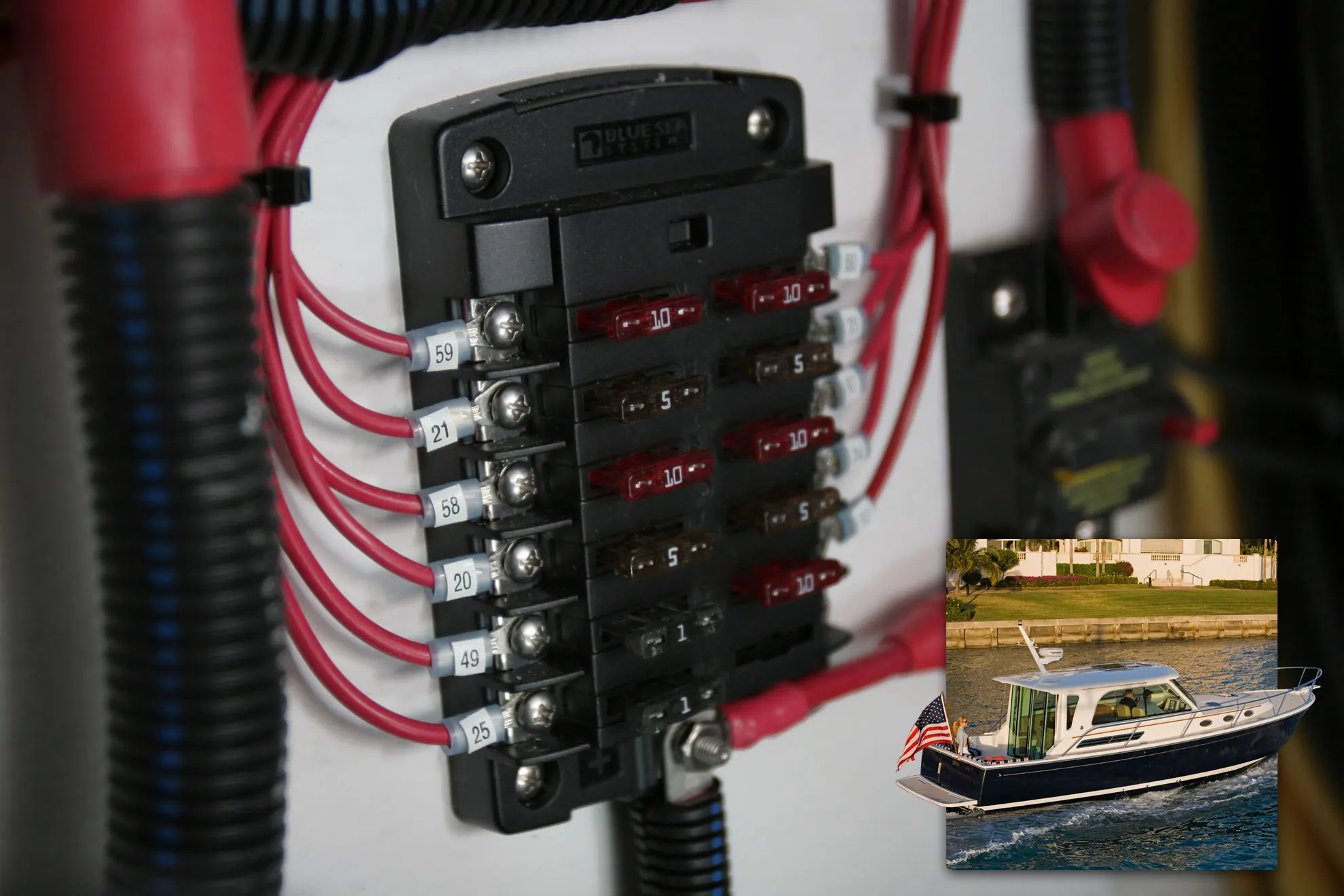 Iztoss 6P модульная коробка предохранителей(винтовой тип) для яхты Dinghy Replaccement Запчасти Аксессуары