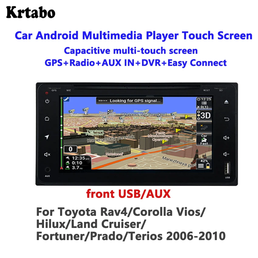 Krtabo для Toyota Rav4/Corolla/Vios/Hilux/Land Cruiser/Fortuner/Prado/Terios 2006-2010 Автомобильный