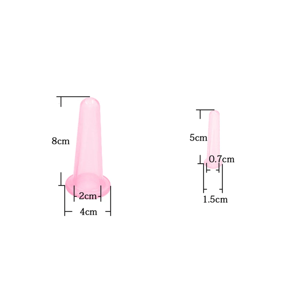 2 шт силиконовые медицинские банки для терапии тела чашки набор для лица шеи спины глаза массаж вакуумные банки антицеллюлитный массажер присоска лечение