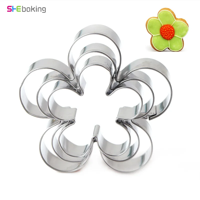 3 шт./компл. розы формочка для печенья в виде цветка из нержавеющей стали печенье, фондан, пирог формы декоративные шары инструменты для украшения выпечки