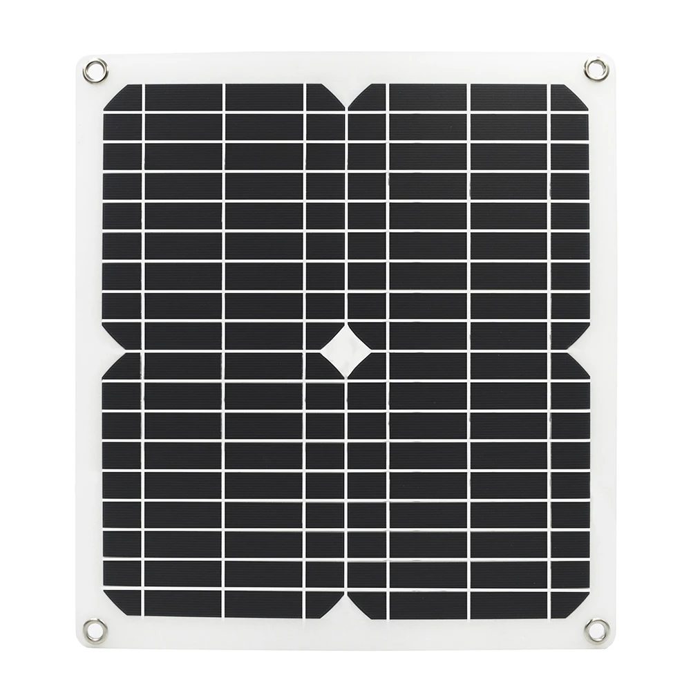 30W 12V Solar Panel Dual USB Power Bank External Battery Charger DC 18V Solar Battery Panel with Crocodile Clips Car charger