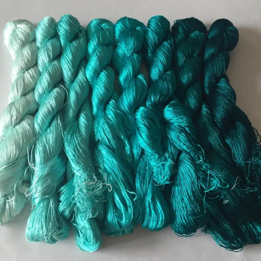 Нитки для вышивания из натурального китайского шелка тутового дерева 8 мотков