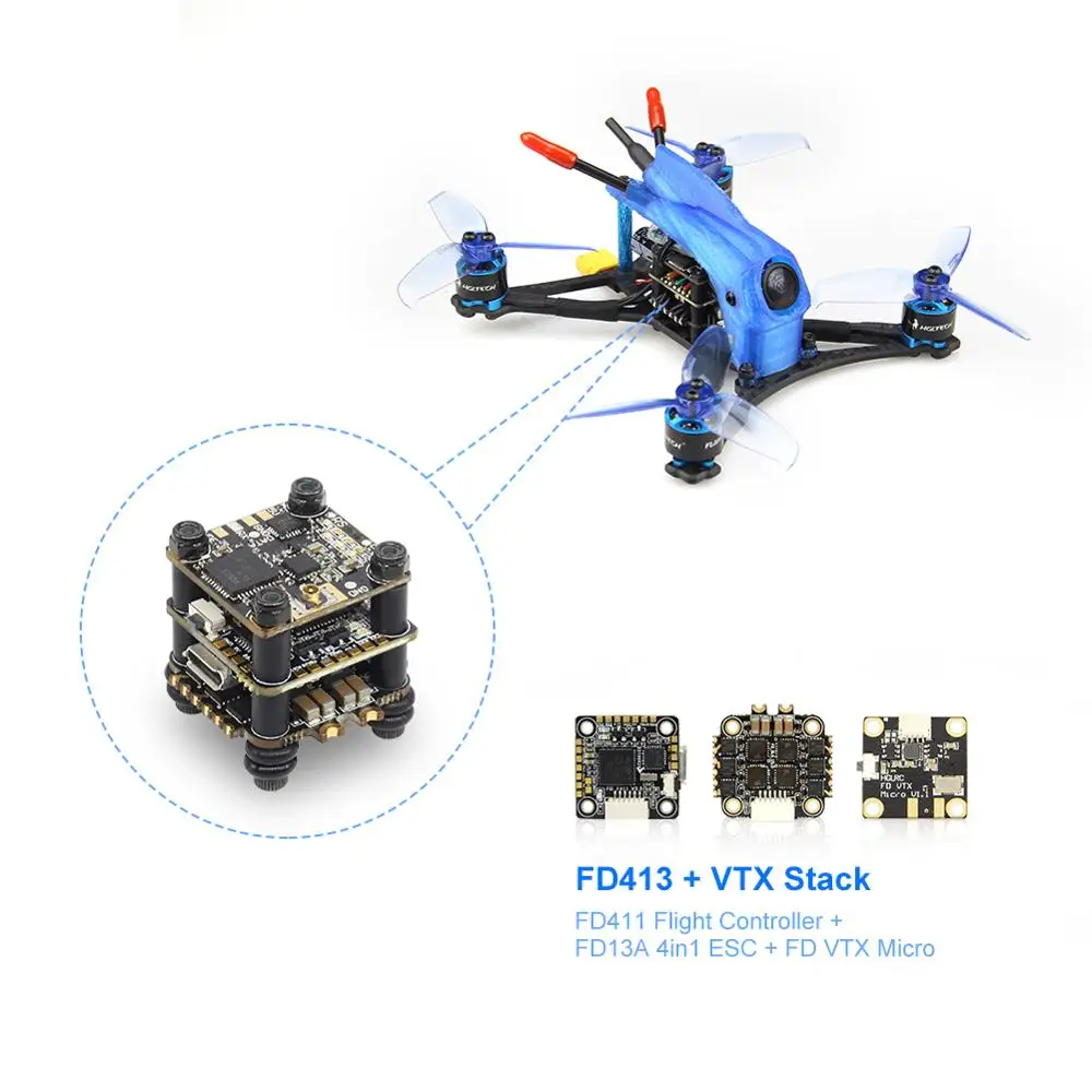 HGLRC Parrot120 Pro 120 мм F4 зубочистка FPV гоночный Дрон PNP BNF с мотором 1106 Caddx. us Turbo Eos2-Flysky XM