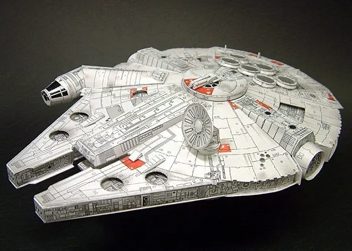 3D бумажная модель StarWar Millennium Falcon масштаб сделай сам ручная работа Детские и