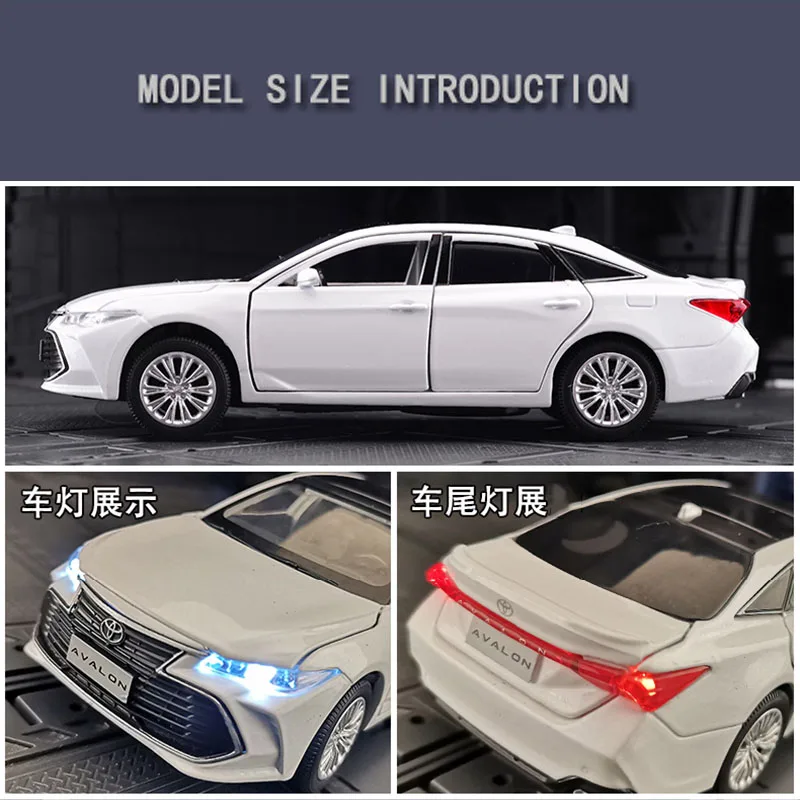 1//32 Toyota Avalon Metal Diecast Model Car Toy Collection Sound/&Light Gifts