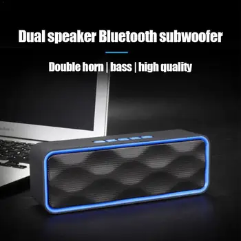 

Bluetooth Speaker Wireless Portable Bluetooth Music With FM Radio Player Digital Stereo Function Subwoofer Phone I1K6