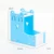 2in1Plastic Hamster Drinker Water Bottle Dispenser Feeder Подвесной Питомец Собака Морская Свинка Белка Кролик Питьевая Головка Труба Фонтан