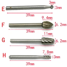 11 шт./компл. Деревообработка с резными узорами на Скорость Сталь ротационный напильник с декоративными швами, бит, набор синхронизированных инструментов для ювелиров, DIY любителей, ремесла, Для мужчин, модельеров, Et