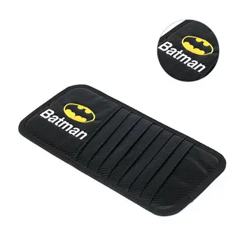 

Carbon Fiber Batman Logo Car Auto Sun Visor Card CD DVD Disk Bag