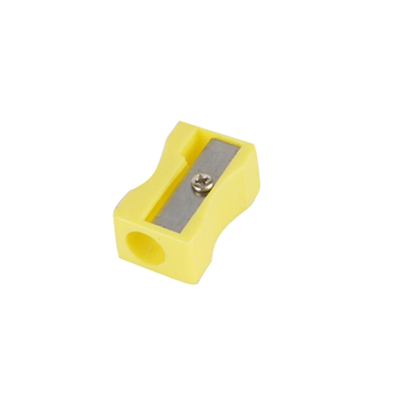 Yellow 5 шт. пластиковые точилки для карандашей, стандартные карандаши для бровей, губ, подводка для глаз, нож для резки карандашей, канцелярские принадлежности для офиса и школы - Цвет: Yellow