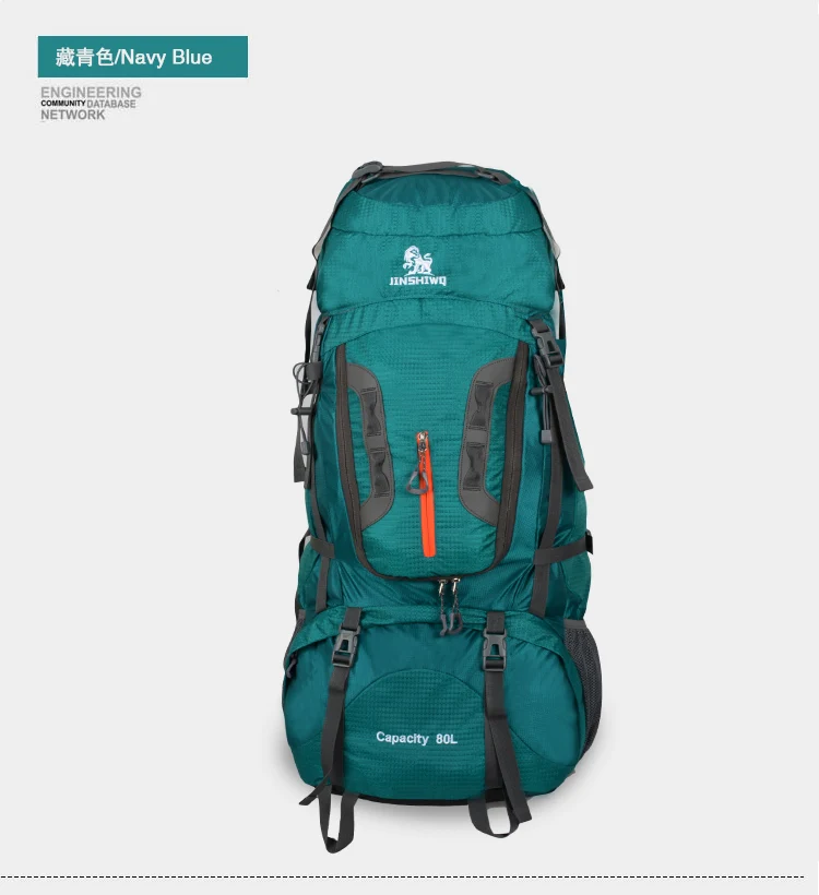 Зеленый цвет 80L рюкзак mochila kanken водонепроницаемый нейлоновый походный рюкзак спортивный алюминиевый сплав поддержка рюкзак - Цвет: Зеленый цвет