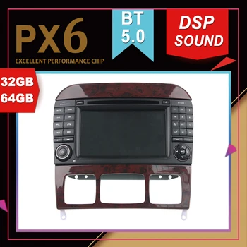 

Rockchip PX6 Processor Android 9.0 Car Multimedia GPS For BENZ S-Class W220 S280 S320 S350 S400 DSP Sound Navigation Radio