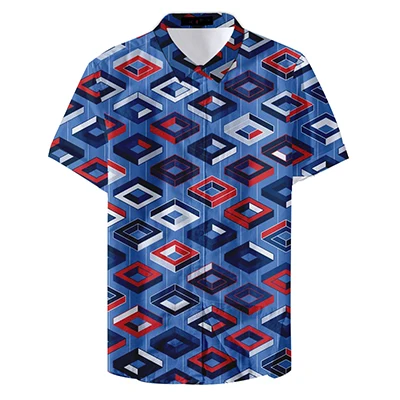 Style3 Белый короткий рукав Camisa Masculina быстросохнущие повседневные рубашки - Цвет: Style3