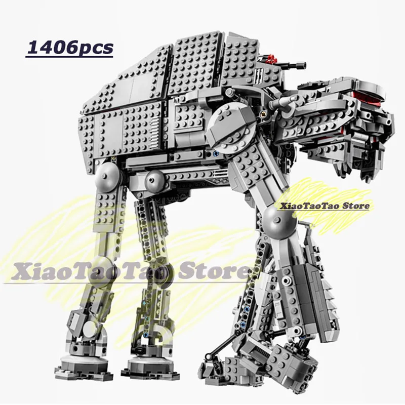 

NEW Star Wars Compatible Legoinglys 75189 First Order Heavy Assault Walker Bricks Model Building Blocks Boy Starwars Toys