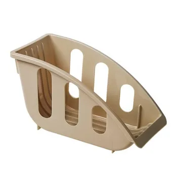 

Plastic Simple Drain Standing Storage Rack Shelf Kitchen Shelf Organizer Practical Design Cuisine Rangement Home Decor EC50SN