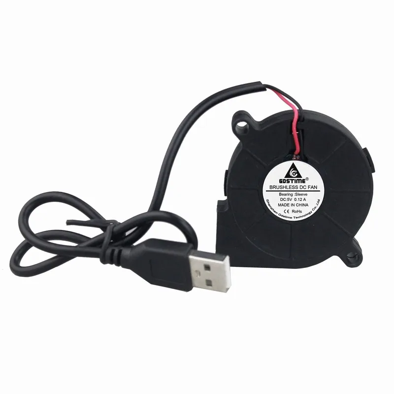 1 шт. центробежный вентилятор 5 В USB 50 х15 мм см|fan 5cm|dc cooling fancentrifugal fan |