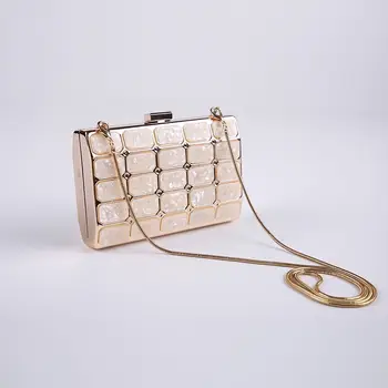 

GW Ladies dinner bag acrylic marble handbag glitter party clutch luxury plaza party wedding bag antique box acrylic bags