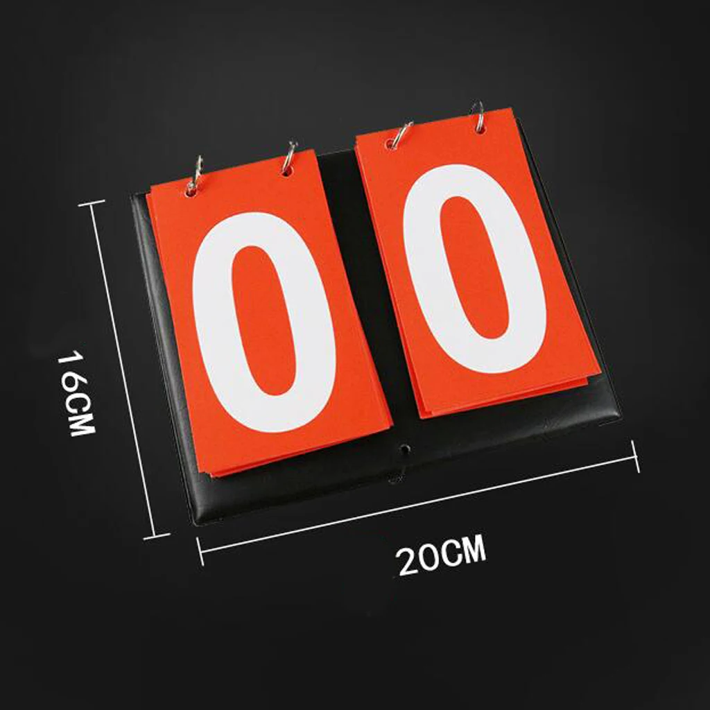 Sporting Goods 2 Digit Portable Table Top Scoreboard Indoor Outdoor Easy-Flip Basketball, Football