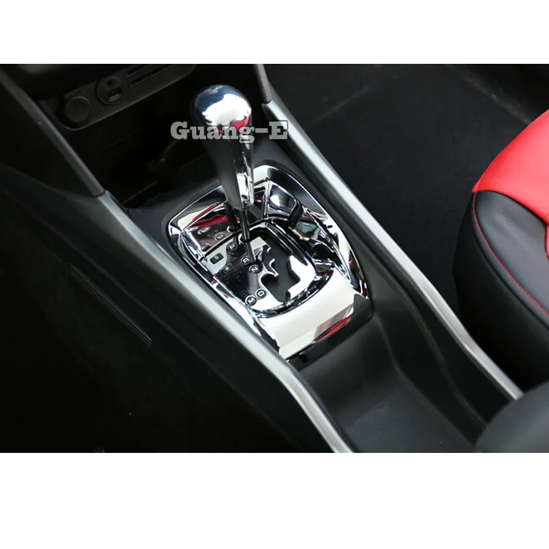Для peugeot 2008 автомобильный ABS хромированный нижний Средний под управлением центральный передний сдвиг стойло чашки лампы Отделка 1 шт