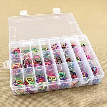 

24 Compartments Plastic Box Case Jewelry Bead Storage Container Craft Organizer earrings Jewelry Display Storage Box 2019 Hot Sa