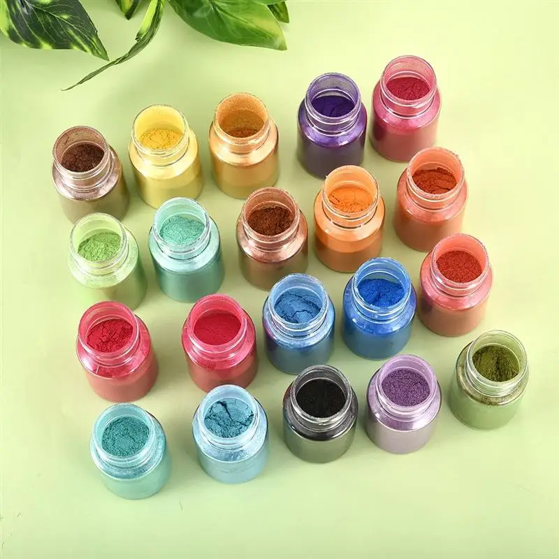 10g/5g Mica Powder Epoxy Resin Dye Pearl Pigment Natural Mica Mineral Powder Handmade Soap Coloring Powder In Bottle