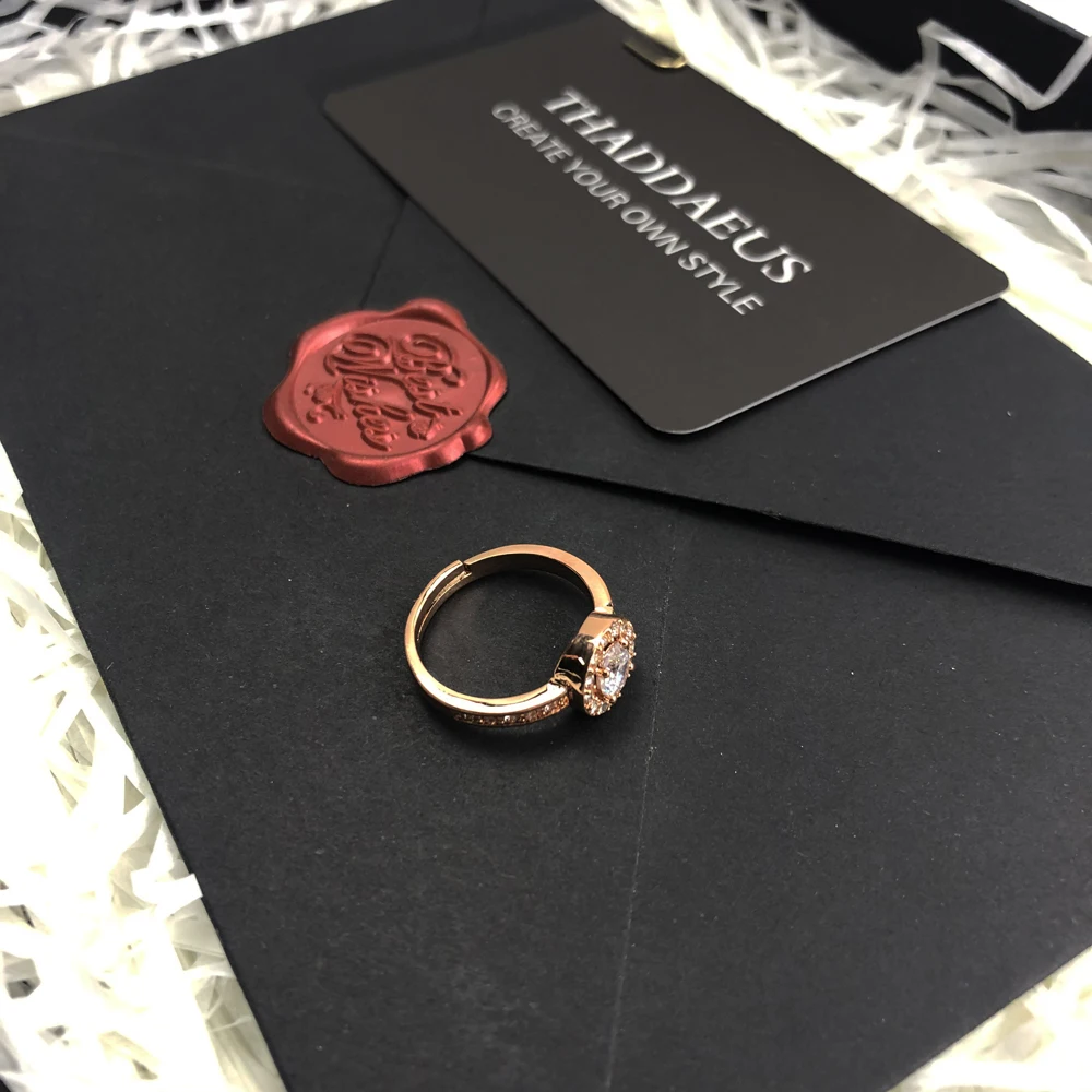 Светильник Luna Ring, Томас Стиль Glam Fashion хорошее украшение для девушек женщин, Ts розовое золото цвет подарок в 925 пробы серебро