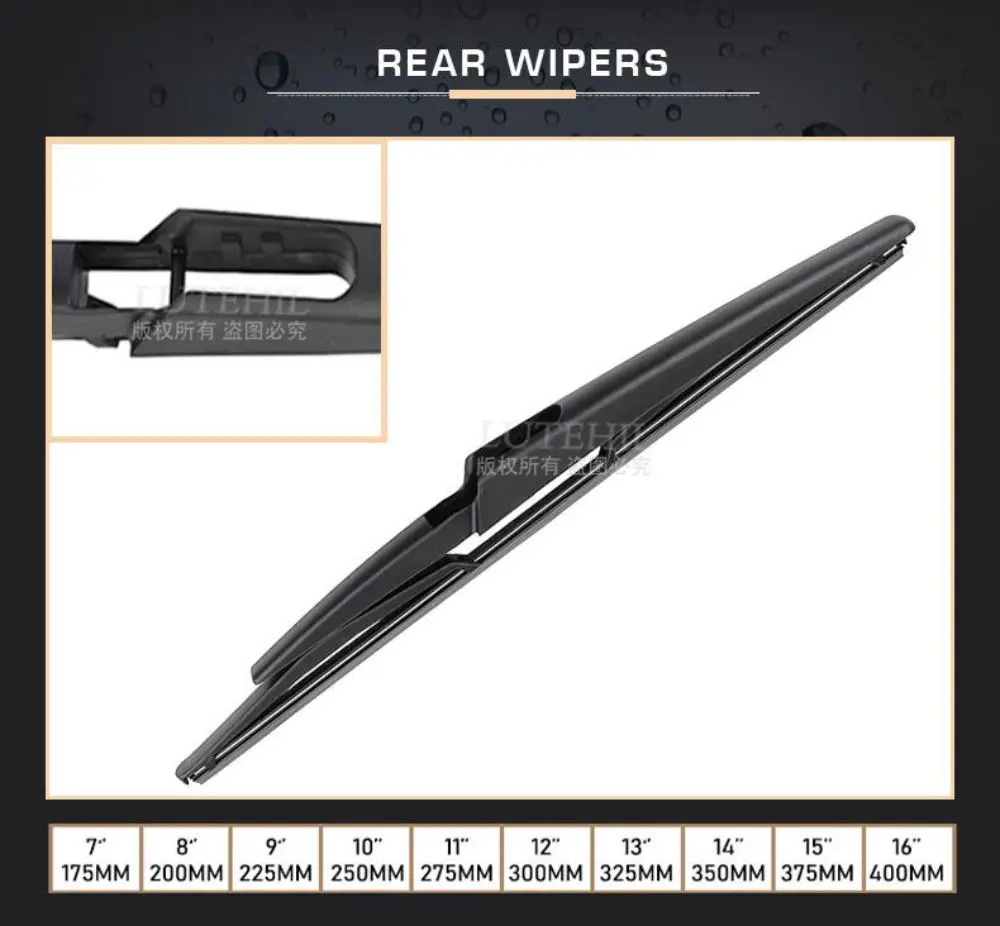 Wiper Front Rear Wiper Blades Set For VOLVO XC90 2004 2005 -07.2006 Windshield Windscreen Window 24"+22"+15" windscreen wipers