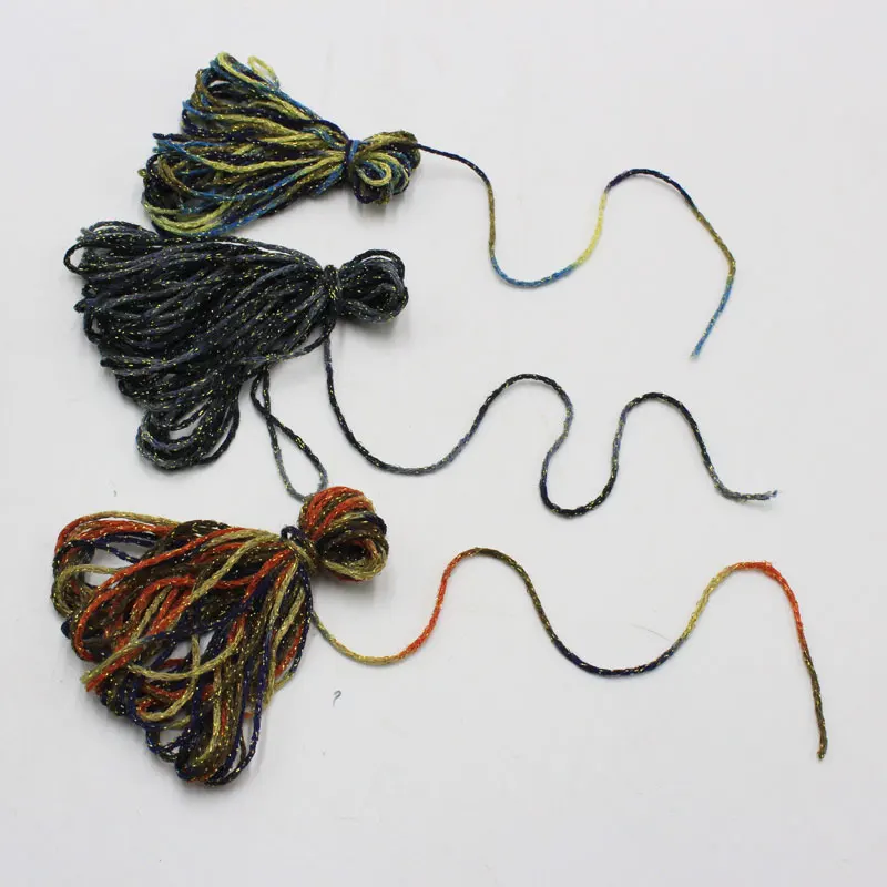 200 г/лот пряжа для вязания и спицами Сделай Сам крючком металлик + хлопок