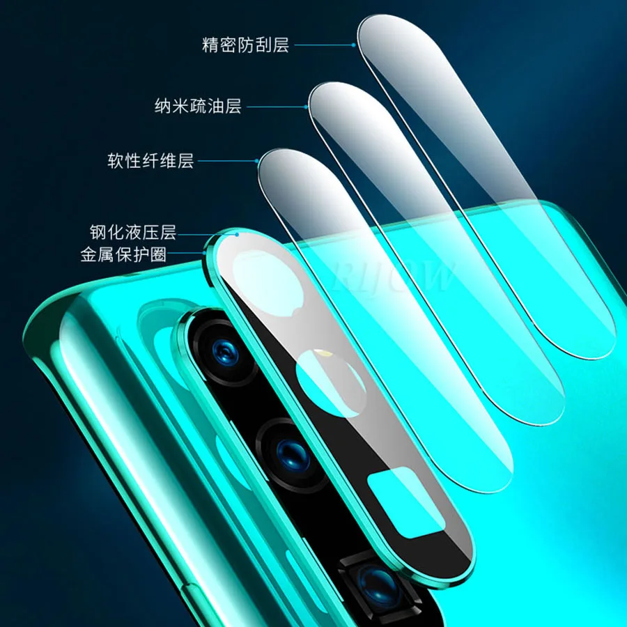 Для huawei P30 Pro Чехол для Камеры антидетонационный Лен закаленное стекло+ металлический чехол для huawei P30 защита для объектива камеры пленка