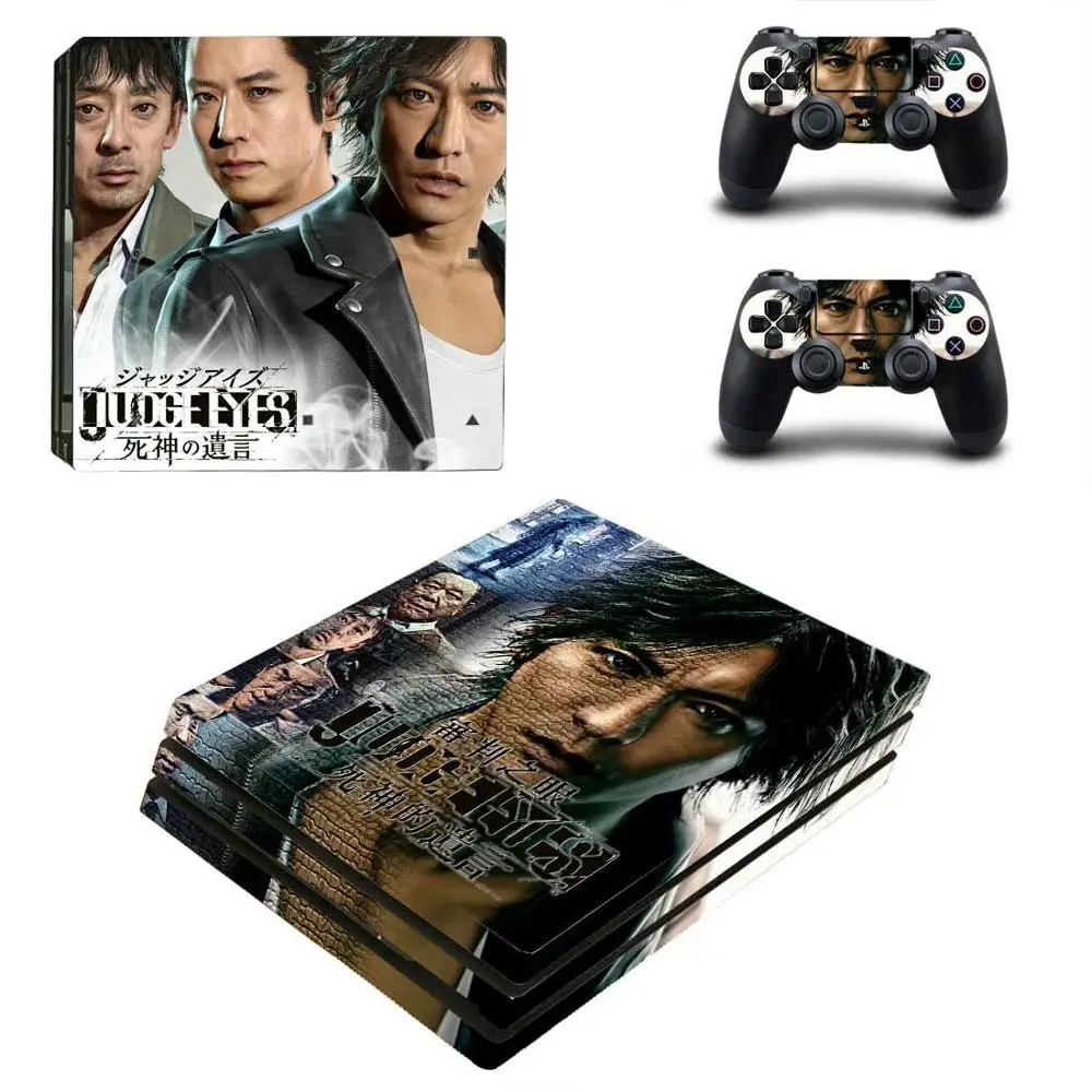 YSP4P-3052 PS4 Pro JUDGE EYES стикер s PS 4 Play station 4 Pro виниловые наклейки на кожу Pegatinas для playstation 4 Pro консоль и контроллер - Цвет: YSP4P-3052