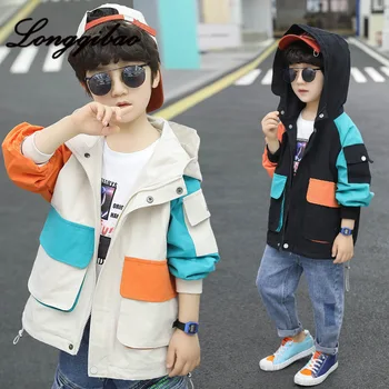 

Korean Version of The Spring and Autumn Models In The Big Boy Boy Windbreaker Jacket Little Boy Fashion Jacket Kids Clothes