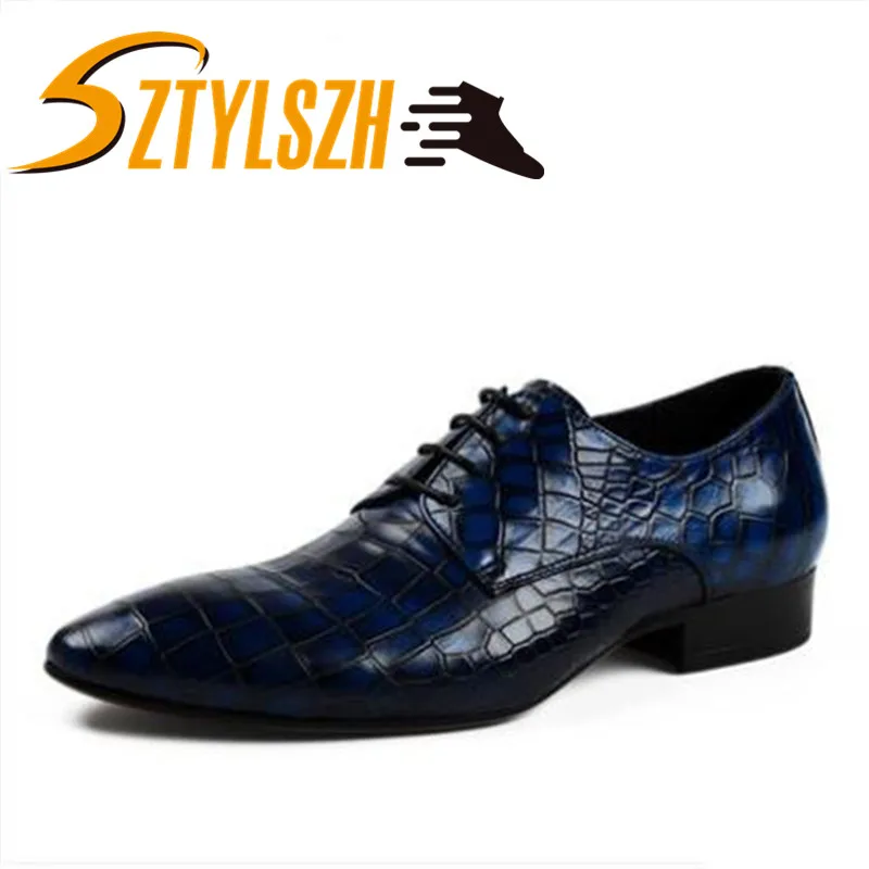 

2019 new Mens formal shoes genuine leather oxford shoes for men black red dress shoes wedding shoes laces leather brogues 37-44