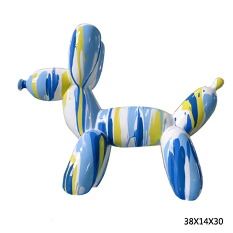 

Creative Personality Colours The Balloon Dog Living Room TV Cabinet Bedroom Home Desk Ornaments New House Decor Crafts M2281