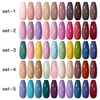 10Pcs Nude Gel Nail Polish Set With UV Lamp Nail Dryer Semi Permanent Hybrid Varnish Base Top Coat Soak Off UV LED Nail Art Kits 2