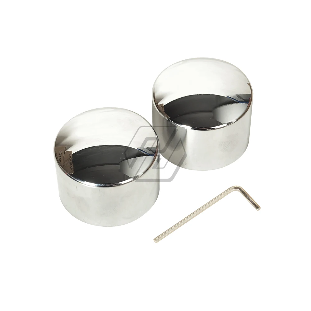 

Chrome Motorcycle Front Axle Nut Cover Bolt Case for Harley Electra Glide Heritage Softail
