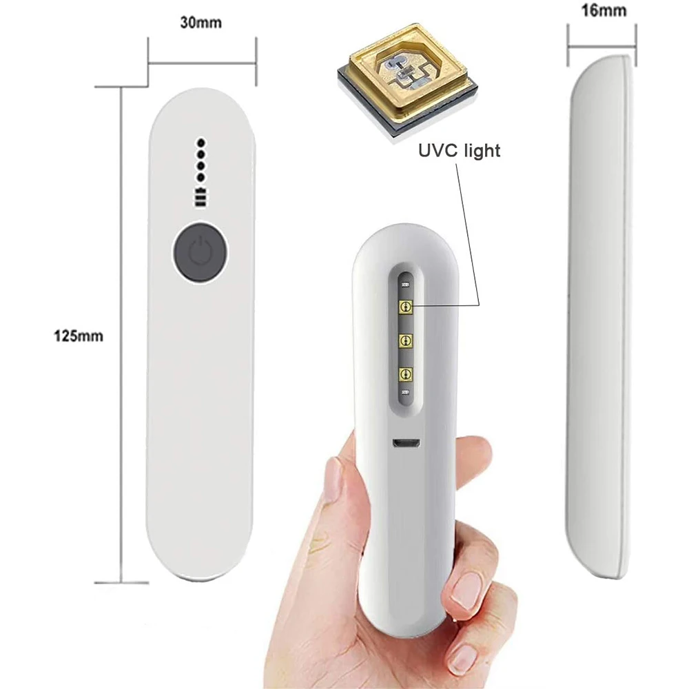 бактерицидная лампа Лампа дезинфекционная с USB зарядкой ультрофиолетовая