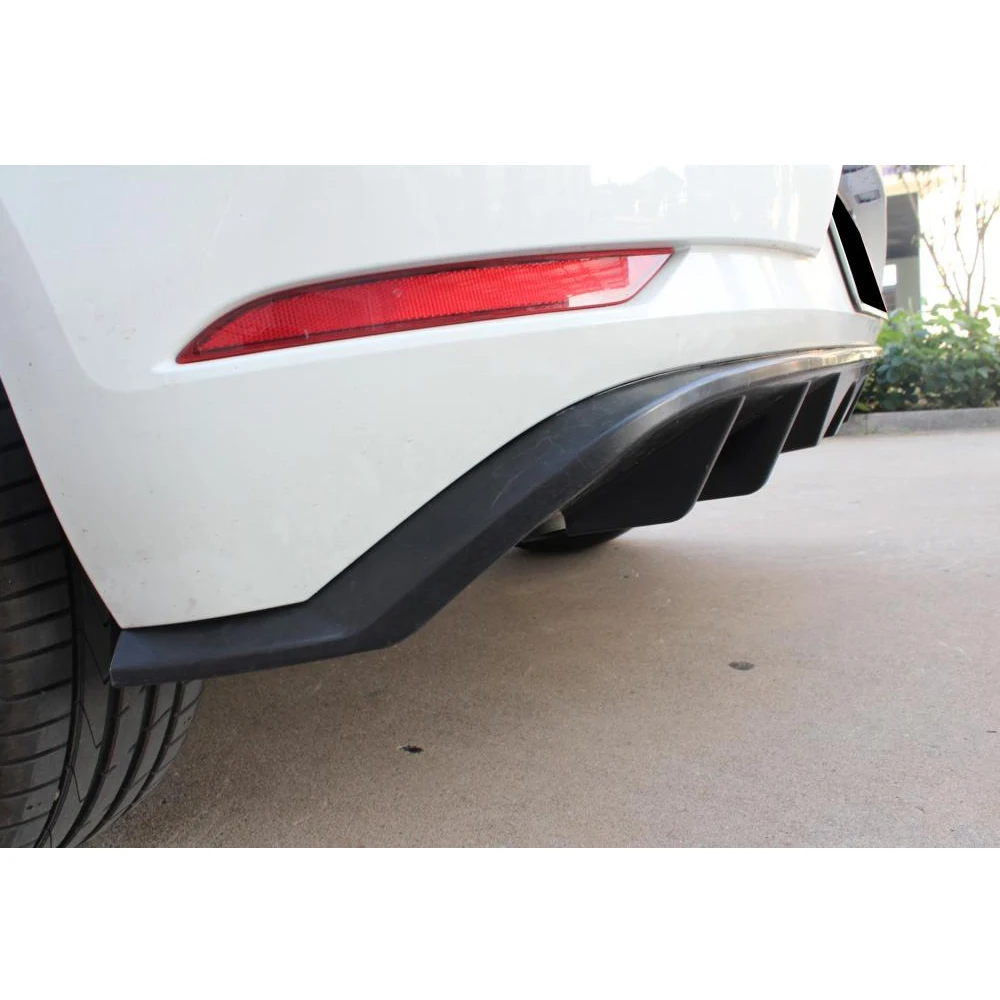 Черный полипропиленовый диффузор для заднего бампера спойлер Volkswagen VW Golf 7 5 MK7 MK7.5