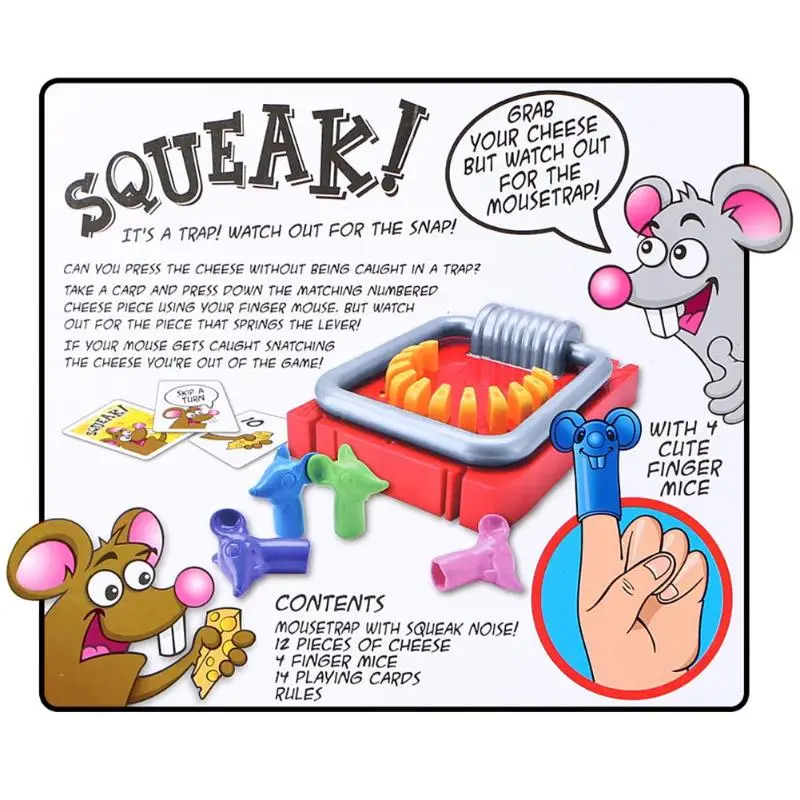 Классический кусает за палец игра забавная мышеловка игрушки отличное качество Интересный мультфильм моделирование для детей
