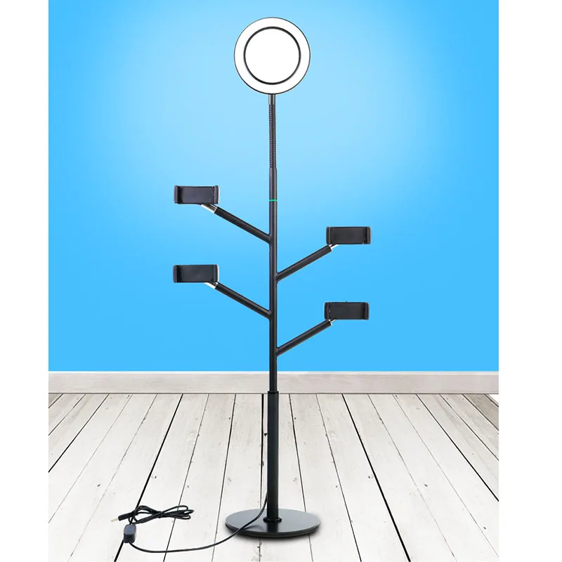 

Multifunctional Desktop Bracket 3 Mobile Live Microphone Clip Accessories Anchor Beauty Fill Light CD50 T03