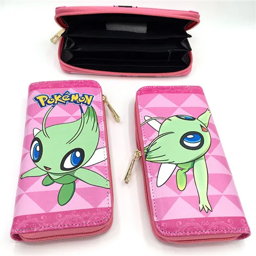 5 Карманный Монстр Celebi Charizard Пикачу Eevee Kawaii принт унисекс аниме Длинный кошелек для мелочи из искусственной кожи мультфильм клатч - Цвет: 5