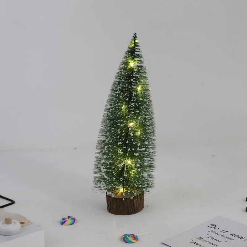 1146A3 30cm Led 1 шт. Мини Рождественская елка маленький кедр настольная Рождественская елка светодиодный светящаяся Рождественская елка для новогоднего украшения дома - Цвет: 1146A3 30cm Led