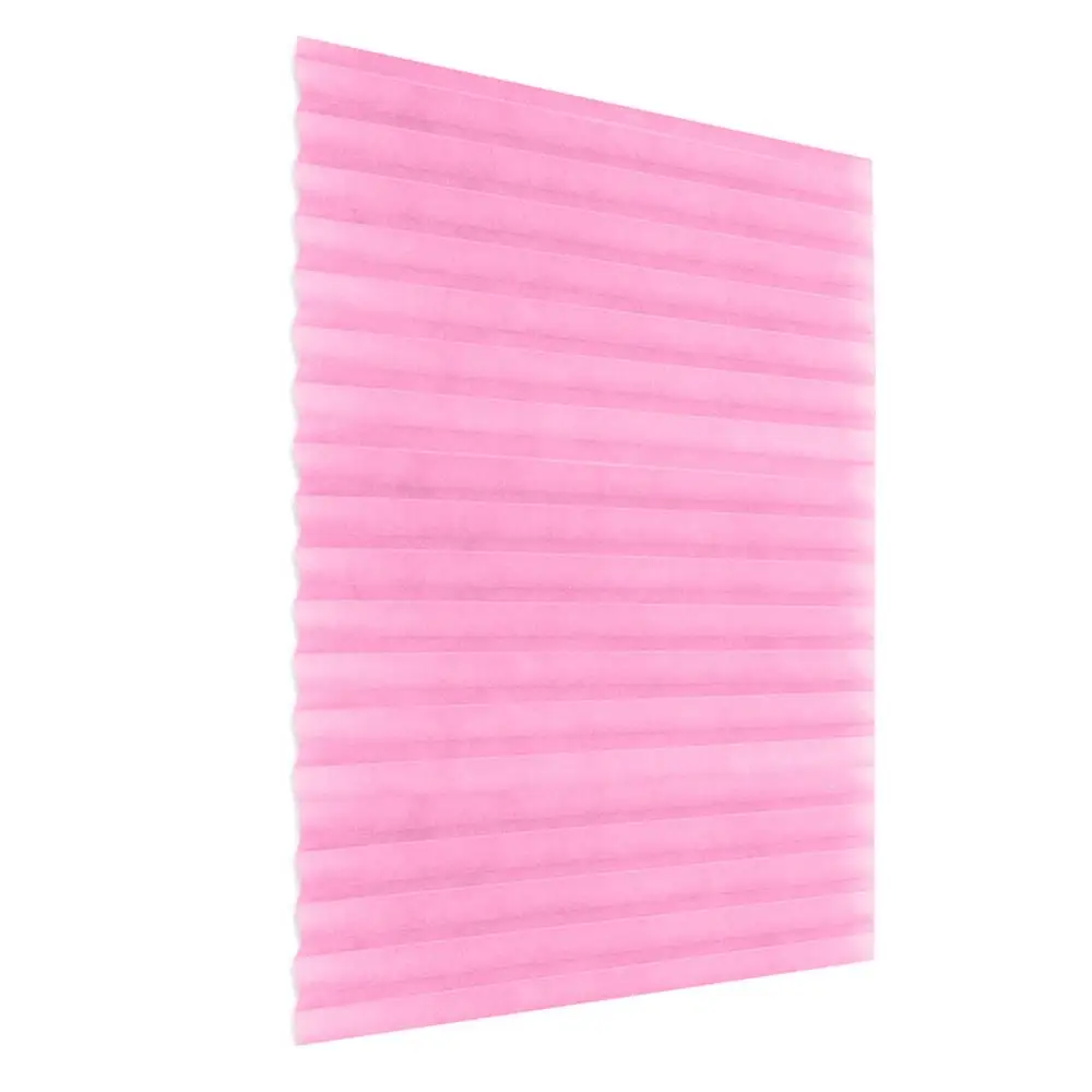 Pink Самоклеющиеся плиссированные жалюзи, занавески, полузатемненные окна для ванной комнаты, балконные Оттенки для гостиной, для дома для окна двери - Цвет: Pink
