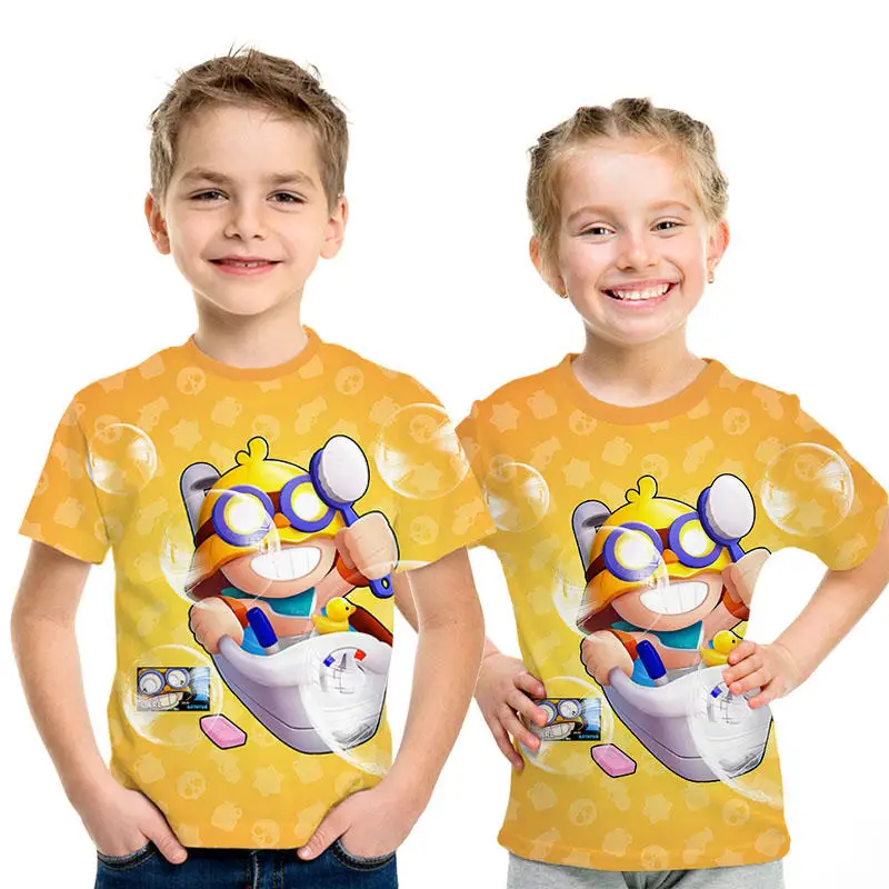 Новая футболка для детей 6, 7, 8, 9, 11, 12 лет, Забавные футболки с 3D принтом для мальчиков и девочек, костюм, детская одежда, детские футболки - Цвет: NT-290
