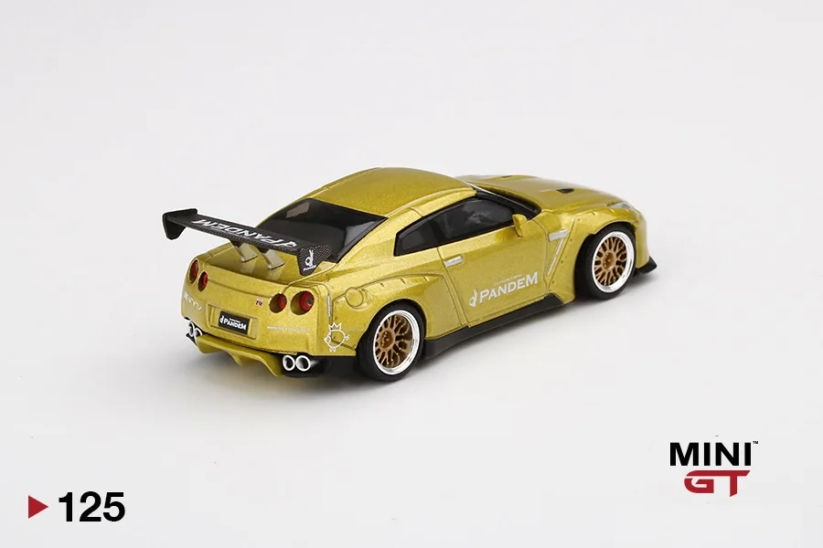 Мини GT 1:64 Nissan R R35 Pandem Wing cosmitan Yellow RHD Minigt TSM модель литая машина|Наземный транспорт| |
