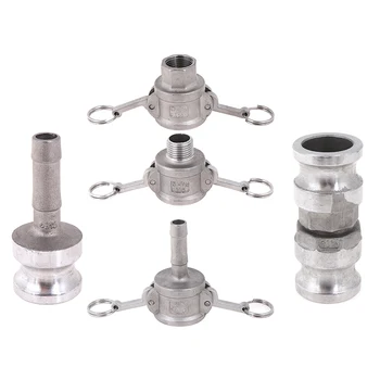 

1pc 304 Stainless Steel Homebrew Camlock Fitting Adapter 1/2" MPT FPT Barb Durable High Quality