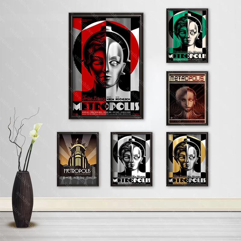 Классический фильм Metropolis ткань шелк Холст HD плакат дома и Спальня украшение