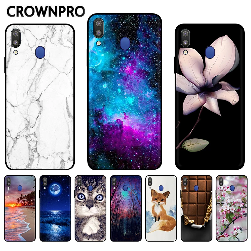 

CROWNPRO Silicone Case FOR Samsung A40 Case Cover On FOR Samsung Galaxy A40 A 40 A405F Phone Case FOR Coque Samsung A40 Case